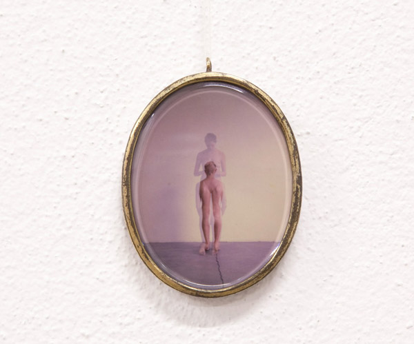 Julia Krahn, Benedizione/Benediction, original polaroid, brooch in silver with glass, 2010